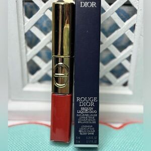 Dior Rouge Dior Sequin Liquid Duo — FLAME . #747